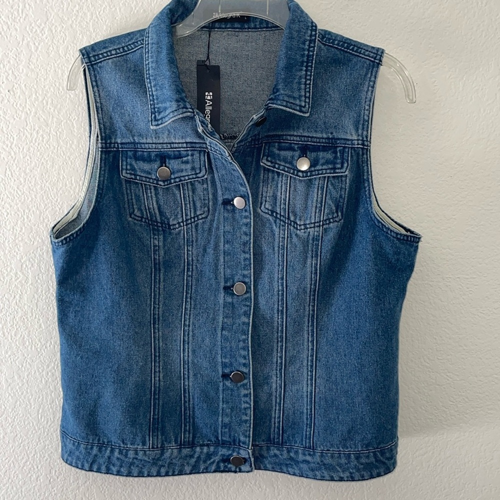 Jean Jacket Vest, large